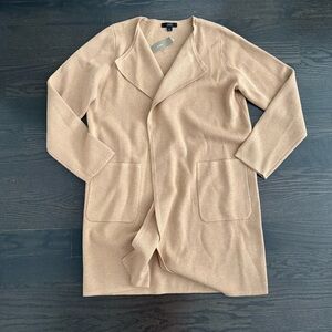 J. Crew Juliette heather khaki Knit Wrap Cardigan Sweater